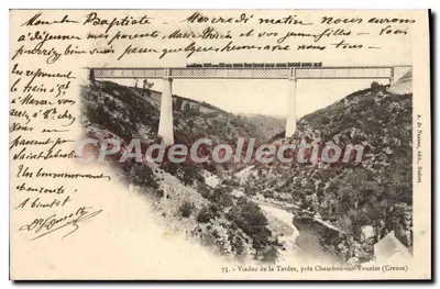Viaduto da Tardes, perto de Chambon-sur-Voueize (Creuse) — editor A. de Nussac, n°75