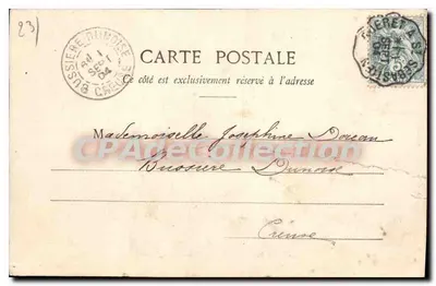 Ruiny Zamku Monteil-au-Vicomte (Creuse) — A.-de-Nussac, wyd., Oudret — nr 179 — Rewers