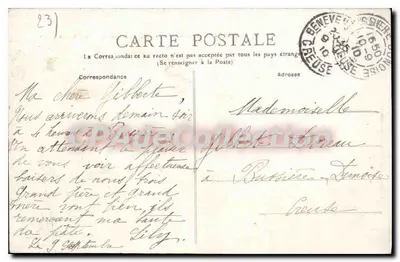 Busséau d'Ahun — Most i most nad Creuse — Wydawca nieznany, n° 203 — Rewers