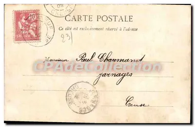 Torre de Zizim em Bourganeuf (Creuse) — A. de Nussac, editor, Gourret — Verso