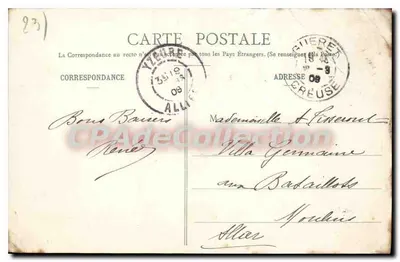 Guéret - Prefeitura da Creuse — CPAdeCollection — Verso