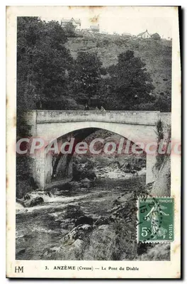Anzême (Creuse) — O Ponte do Diabo — HM