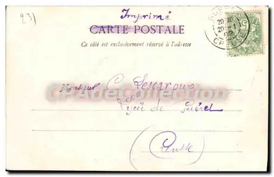 Torre de Zizim em Bougancoup (Cheruse) — A. de Nassac, editora, impressão — n° 68 — Verso