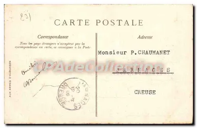 La Courtine (Creuse) — Vista geral das tendas — Editor: n°268 — Verso