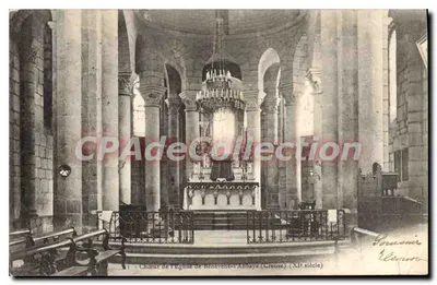 Côro da Igreja de Bénévent-l'Abbaye (Creuse) — Século XIX — Bruisson & Léon