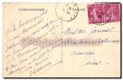 Boussac — Ogólny Widok i Zamok — Wydawnictwo Boulier, N°2 — Rewers