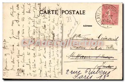 La Creuse Pittoresque — Anzème — A Cachoeira — MFA 104 — Verso