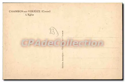 Chambon-sur-Voueize — A Igreja — Edição Chambon-sur-Voueize — Verso