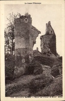 Ruínas do Castelo de Malval — Environs de Bonnat — MHA