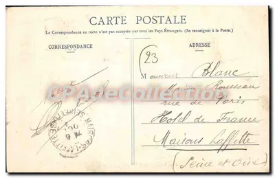 Ponte do Palácio sobre o Thaurion, perto de Bourganeuf — A. de Nussne, editor, Guéret — n° 286 — Verso