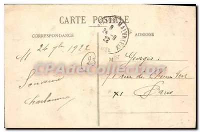 Boussac (Creuse) - As Pedras Jaumâtres — De Nunea & Cie, Châtres — Verso