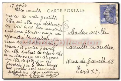 LE GRAND-BOURG (Creuse) — Most na Gartempe — Fot. Combier Maçon — Rewers