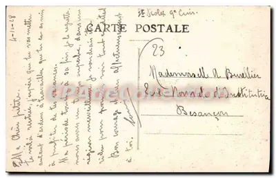 Campo di La Courtine — Mess, Edificio C. Porta Militare e Officine — Edizione J. L. — Verso