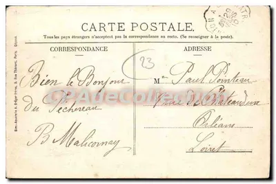 Castillo de Courbas — Alrededores de Argenton — L. Bouchard, lib. edit. - Argenton — Reverso