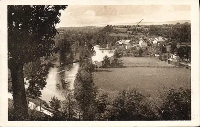 Glénic (Creuse) — Vista sobre a Creuse, tirada do Village — Cliché de Niéssac — Gaërt
