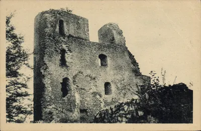 Crocq (Creuse) — Lado Norte das Torres — Foto Moderna, J.B. e C.