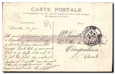 Campus Militar de La Courtine (Creuse) — Avenida principal — Editor: P. G. L. (impressor) — N° 3 — Verso