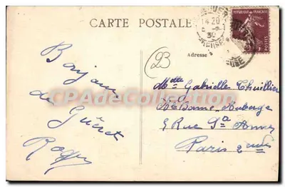 Boussac (Creuse) — Pierres Jaumathres — onbekende uitgever, n°5 — Achterkant