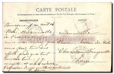 Bourganeuf (Creuse) - O Verger - Ex-habitação de Emile de Girardin — A. de Nussac, edição, Guéret — Verso