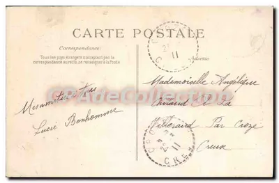 Crozant (Creuse) — Ruine del Castello — Editore: P. L. C. (n° 11) — Verso