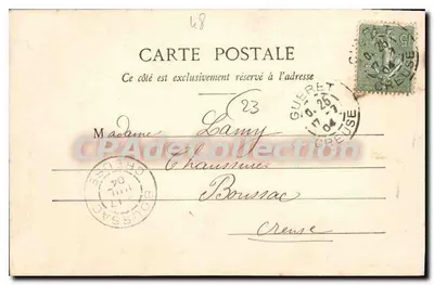 Zamek Lavillatte, blisko St-Sulpice-le-Guérétois — Creuse — A. de Nussac, wyd. Guéret, nr 258 — Rewers