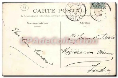 Crozant (Creuse) - Hotel Brigand i Ruiny — Rewers