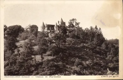 Fresselines (Creuse) — Castelo de Puy-Guillon — Combier Imp. Macon