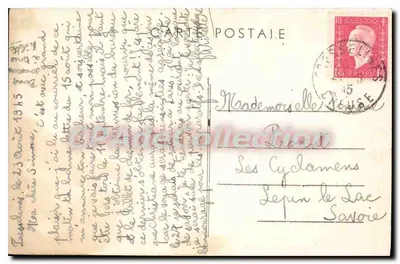 Fresselines (Creuse) — Castelo de Puy-Guillon — Combier Imp. Macon — Verso