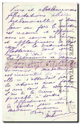 Zamek Chezotte, blisko Ahun (Creuse) — A. de Nussac, wyd. Guéret, n° 184 — Rewers