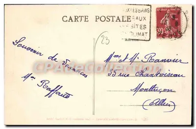 Evaux-les-Bains (Creuse) — As Fontes e o Grande Hotel — Verso