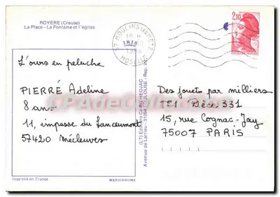 Royère (Creuse) — Placówka, fontanna i kościoł — IRIS — Rewers