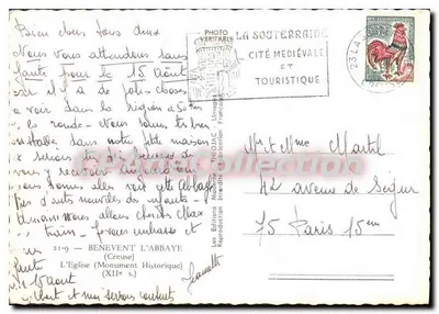 Igreja de Benevent — Abadia — Editor Théojac, n°21-9 — Verso