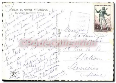 A Creuse pitoresca — Moinho Noye — Editor André Locqnet, n° 23.092.02 — Verso