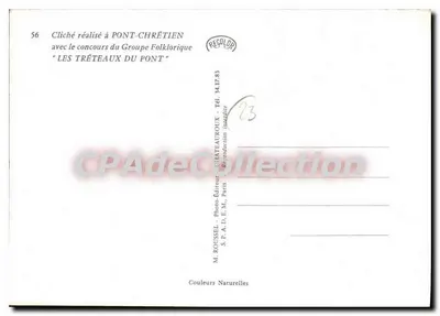 In Berry — The Ronde Argenneonnaise — Vintage Postcard/Antique Ansichtskarte, No. 56 — Back