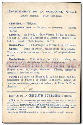 Departamenty: DORDOGNE — Wydawnictwo CUKIERNI AIGUEBELLE — Rewers
