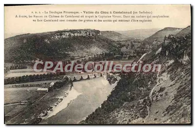 Vale do Céou em Castelnau (em Sarladais) — A Dordogne pitoresca — Fot. P. Daubin & Vallat
