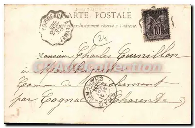 Eymet (Dordogne) — Torre do antigo castelo e coluna — Henry Geuller, T. Vannouvre, n°511 — Verso