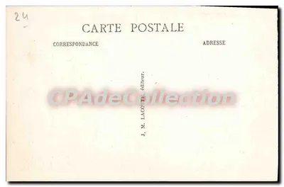 Nontron — Piękny zakątek ulicy Périgueux — J. M. Lacotte, wydawca — Rewers