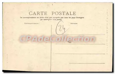 Piégut (Dordogne) — Belo Donjon do Século XIII — Editor J. Gourlan — Verso