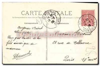 Bergerac — Widok ogólny — Wydawca G. A. A. (n°23) — Rewers
