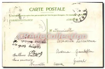 Périgueux — Stary Hotel de Gayolle — Stara pocztówka nr 60, wydawca Périgueux — Rewers