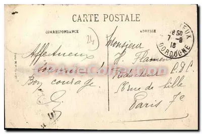 Périgueux — Widok z Sainte-Claire — N.G. — Rewers
