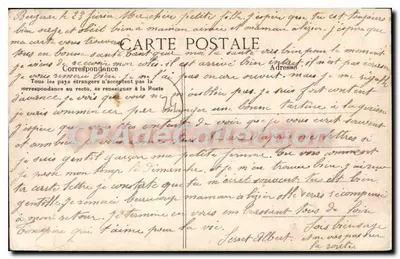 Bergères-sur-Oise — vista panorâmica em letras cortadas — editor desconhecido — Verso
