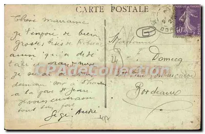 Riberac - Gendarmeria Nacional — Foto Boismoreau — Verso