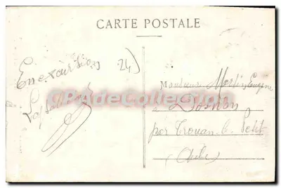 Estação pré-histórica de La Ferrassie — esqueleto moustérien — editor V.D.C. — Verso