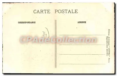 Zamek Biron (Dordogne) — widok rytowniczy — Wydawnictwo Artystyczne 'SUPRA' Paris — Rewers