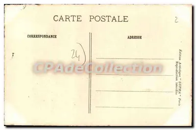 Castelo de Hautefort — Facha principal — Edição Artística 'SUPRA' Paris — Verso
