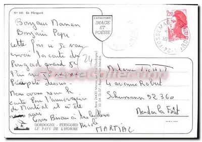 Dordogne - 24 — Em Périgord — Edições René, Marsac-sur-l'Isle — Verso