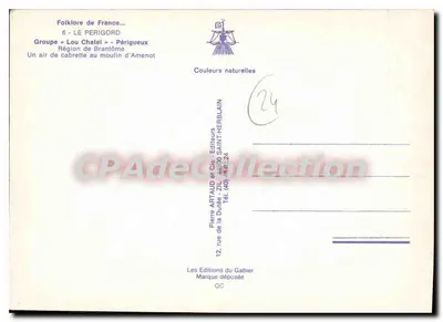 Grupa « Lou Chalel » - Périgord — Melodia cabrette przy młynie Amenot — Wydawnictwo Gabier — Rewers