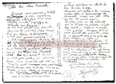 Margens da Vézère e o Velho Moinho — Albi — editor APA — Verso